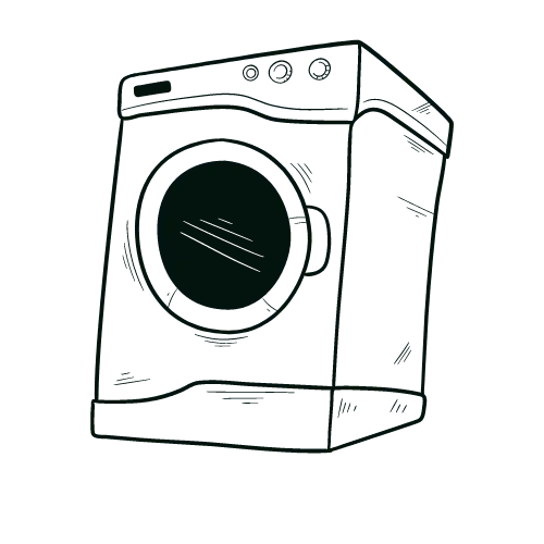 Graphic Showing a Washing Machine Which Should be Utilized for Washing Period Panties the First Time