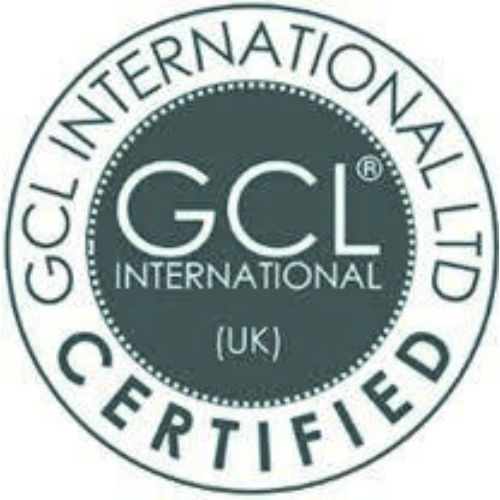 Green and white circular GCL International Ltd UK Certified logo representing quality certification.